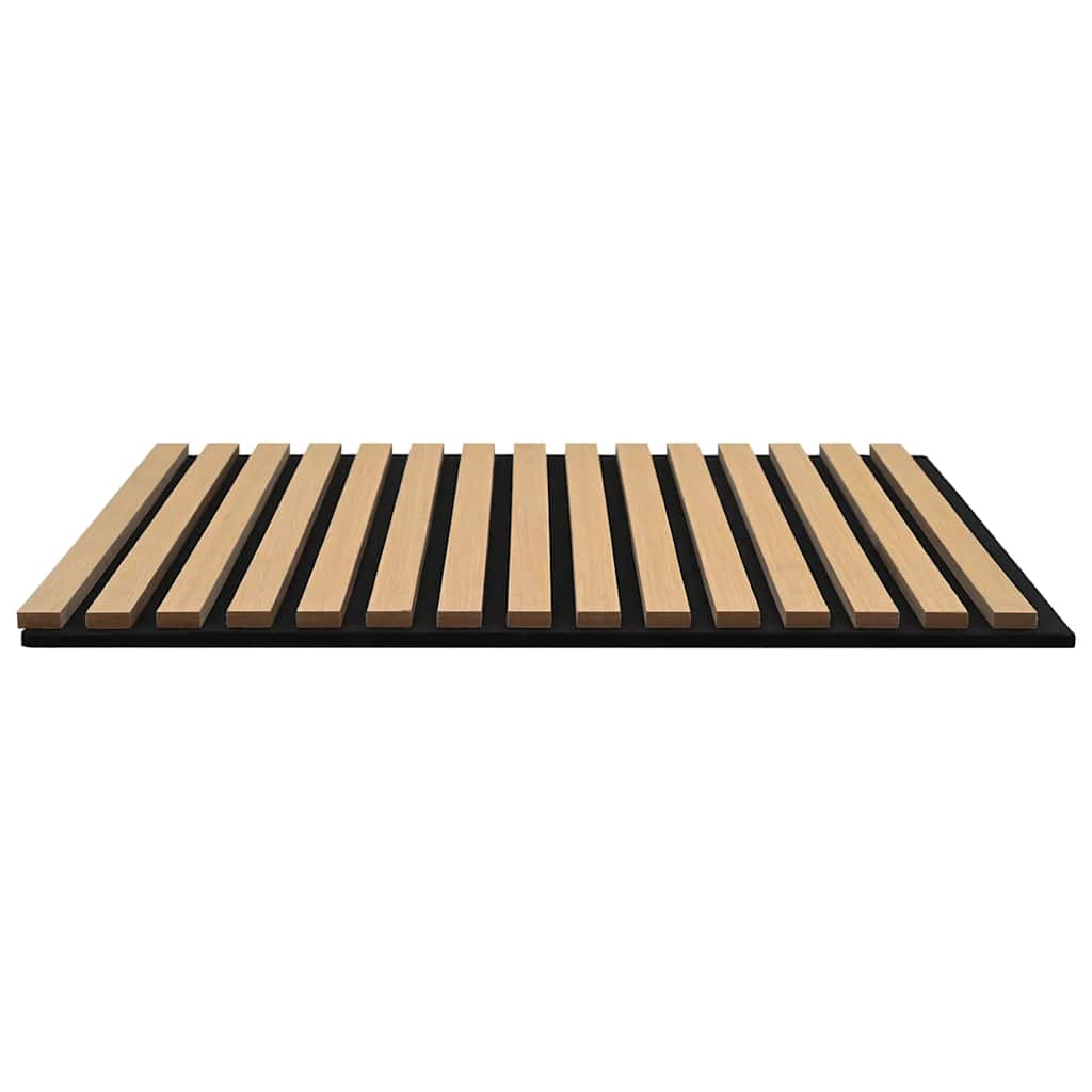 Acoustic Wall Panels 8 pcs Slatted 60.5x60 cm Oak Veneer