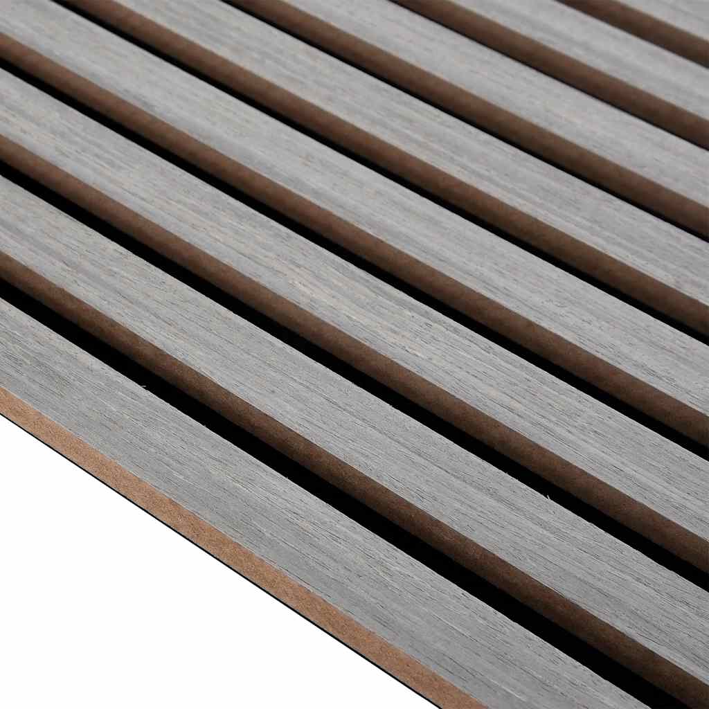 Acoustic Wall Panels 8 pcs Slatted 60.5x60 cm Oak Veneer