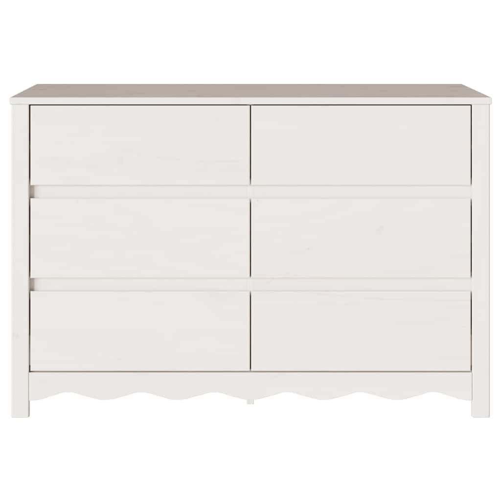 Chest of Drawers with Drawer Drammen White 111 x 43 x 73.5 cm