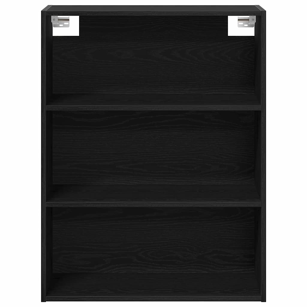 Highboard 2 pcs Black oak 70 x 34 x 180 cm Engineered wood