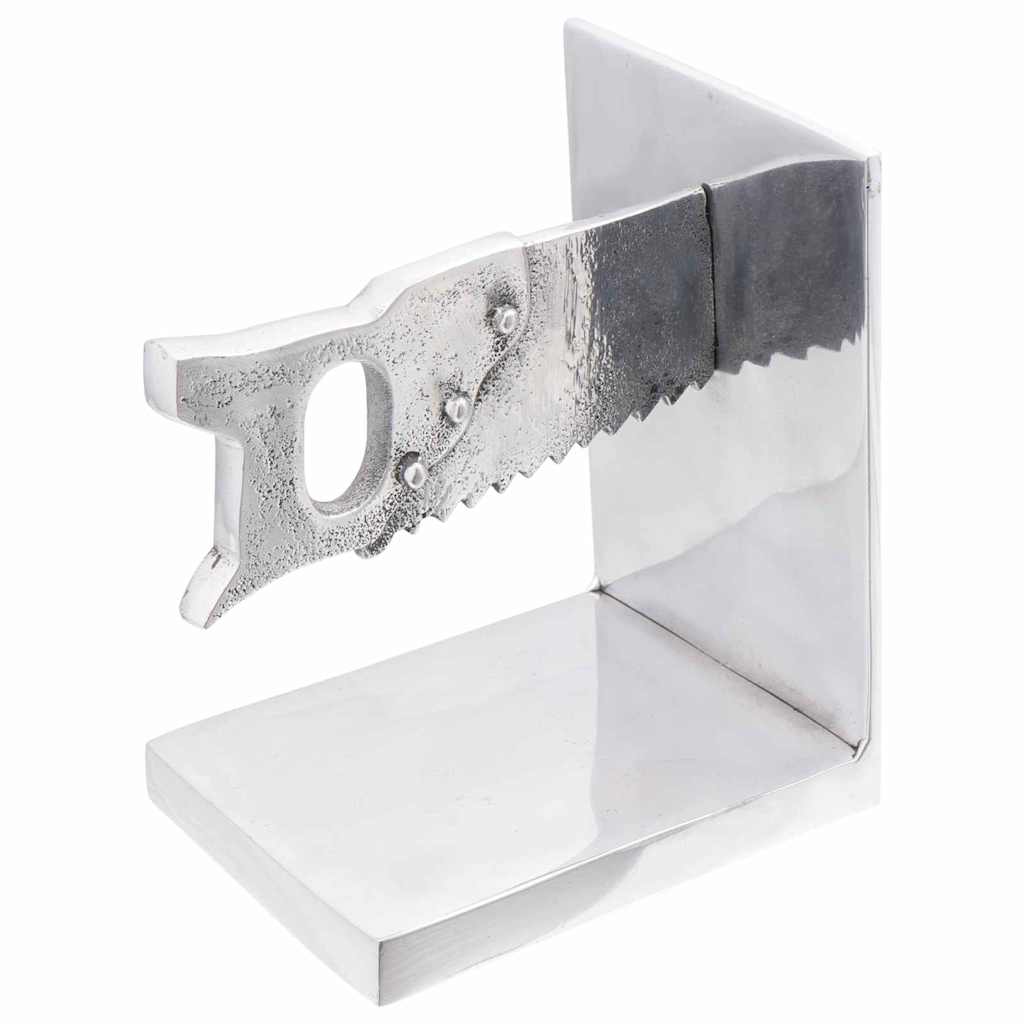 Bookends 2 pcs Silver 11 x 14 x 17.5 cm Aluminium