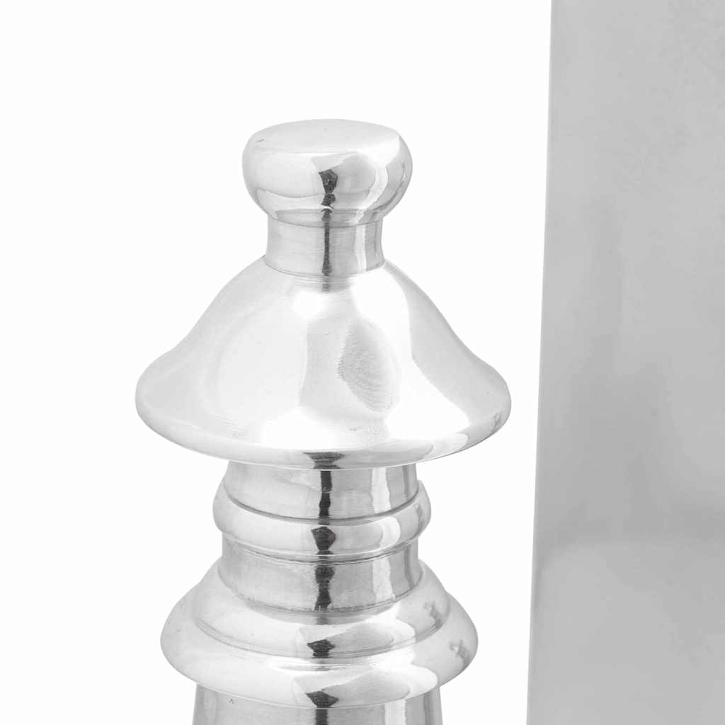 Bookends 2 pcs Silver 11 x 12 x 19.5 cm Aluminium
