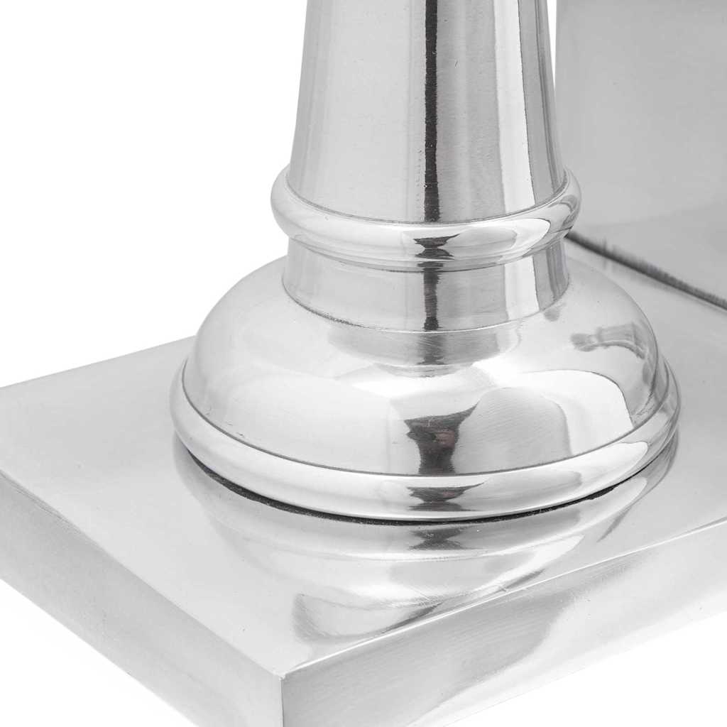Bookends 2 pcs Silver 11 x 12 x 19.5 cm Aluminium