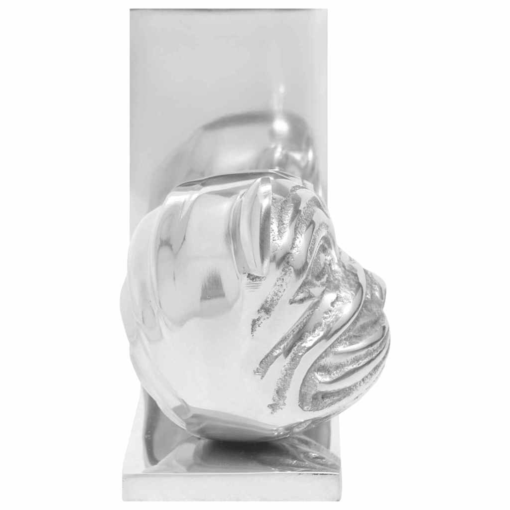 Bookends 2 pcs Silver 8 x 12 x 16.5 cm Aluminium