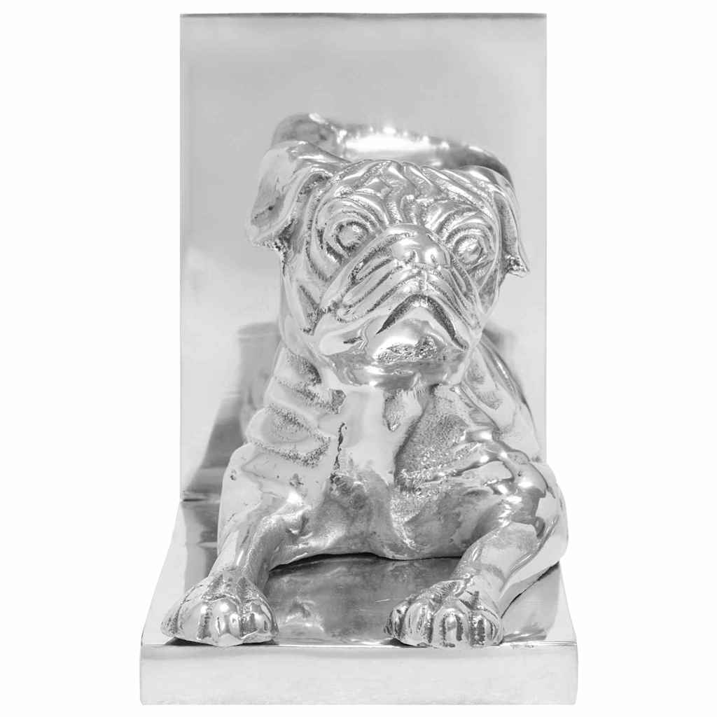 Bookends 2 pcs Silver 12 x 15 x 18 cm Aluminium