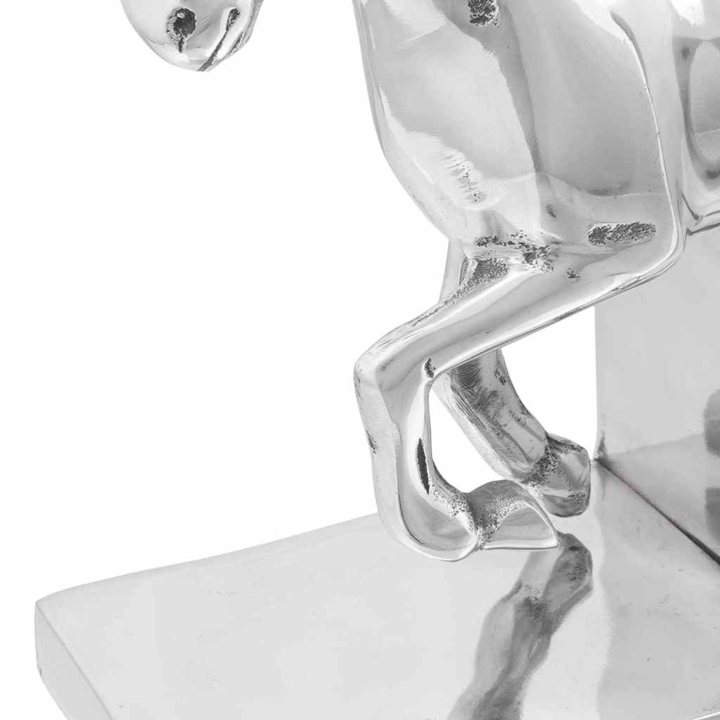 Bookends 2 pcs Silver 11 x 14 x 25 cm Aluminium