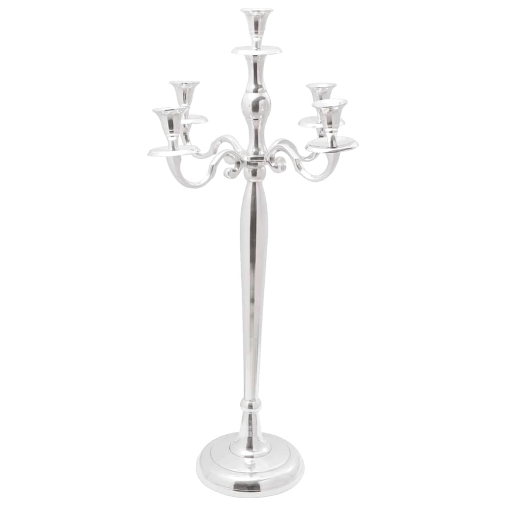 Candle Holder Silver 32 x 32 x 79.5 cm Aluminium
