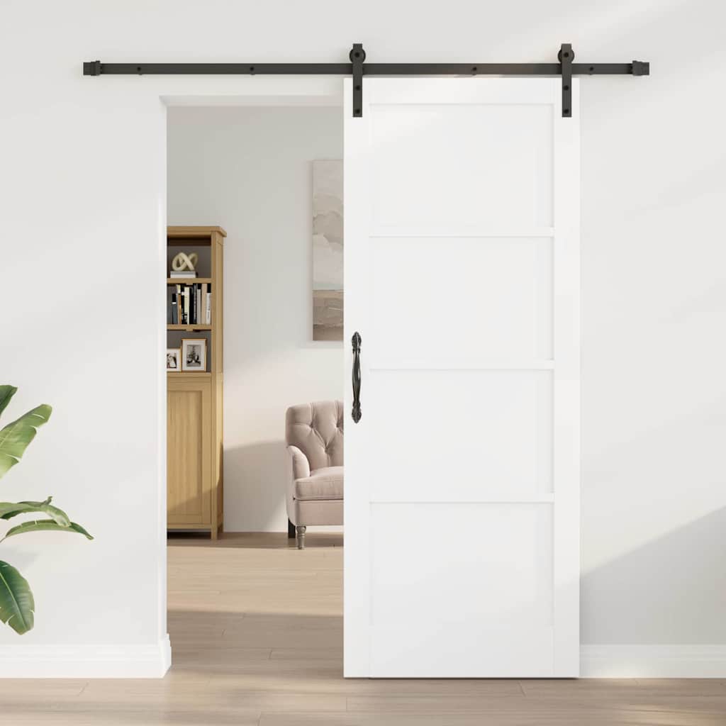 Sliding Door Manual White and black 83 x 211 cm