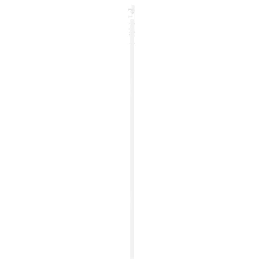 Sliding Door Manual White 78 x 232 cm Solid pine wood and steel