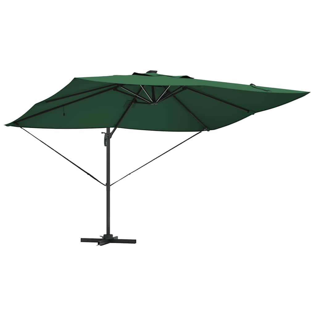 Cantilever Roma Parasol Green and Black 352 x 251 x 265 cm