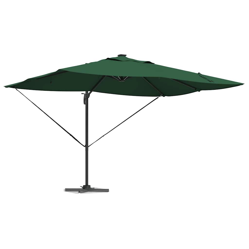 Cantilever Roma Parasol Green and Black 352 x 251 x 265 cm