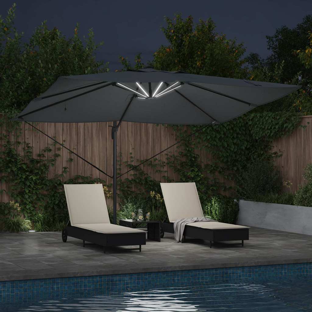 Cantilever Roma Parasol Anthracite and Black 352 x 251 x 265 cm