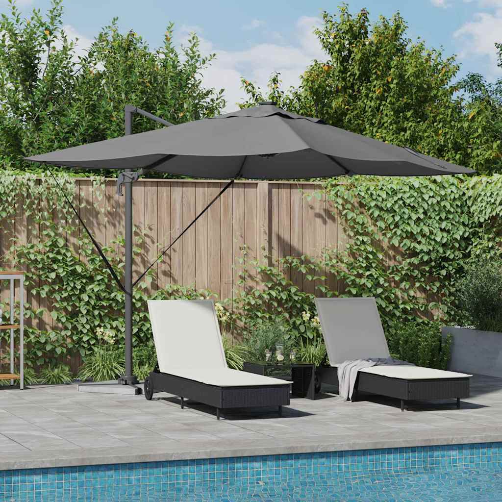 Cantilever Roma Parasol Anthracite and Black 352 x 251 x 265 cm