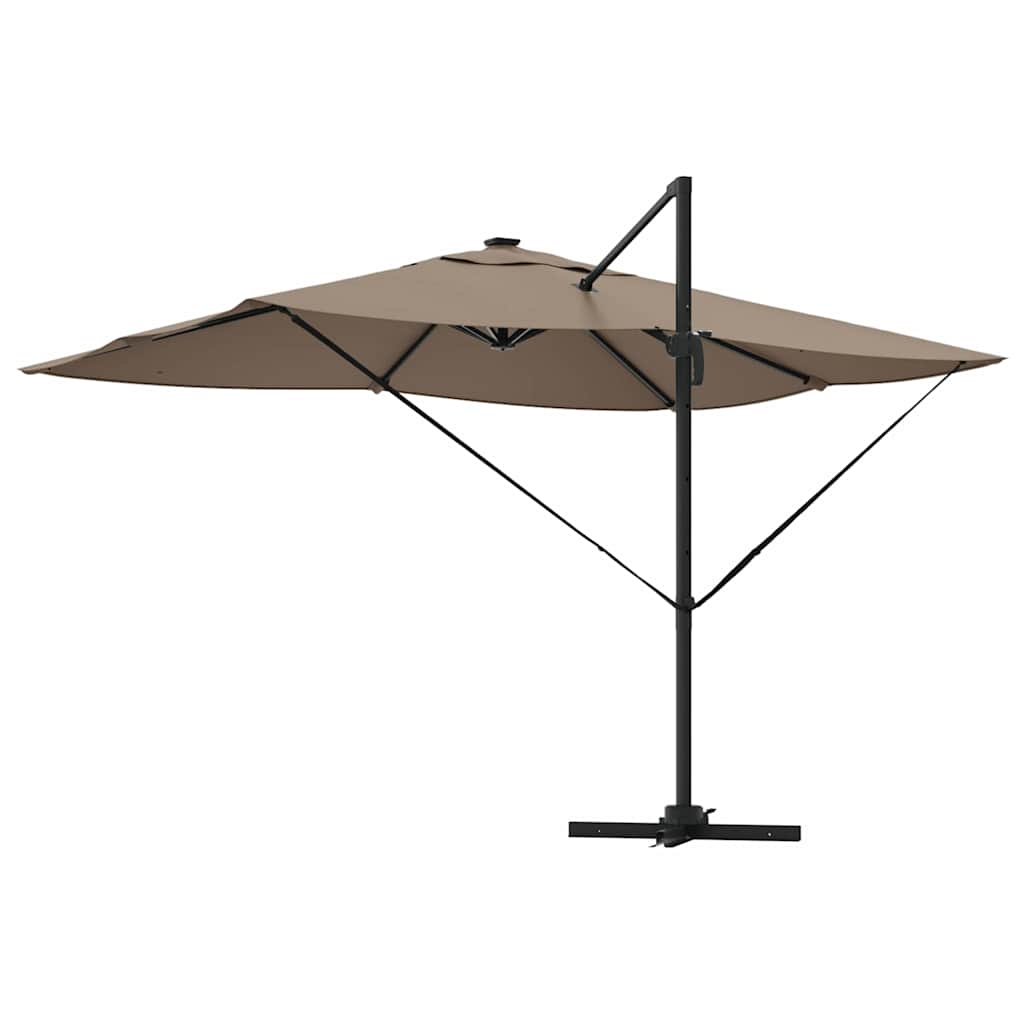 Cantilever Roma Parasol Taupe and Black 352 x 251 x 265 cm