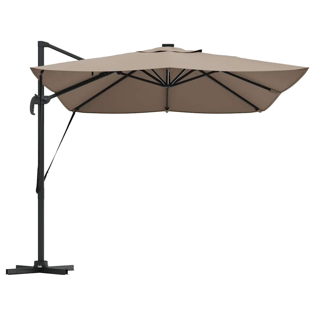 Cantilever Roma Parasol Taupe and Black 352 x 251 x 265 cm