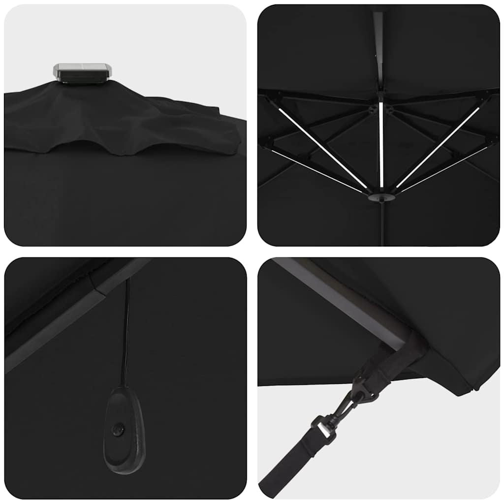 Cantilever Roma Parasol Black and Black 352 x 251 x 265 cm