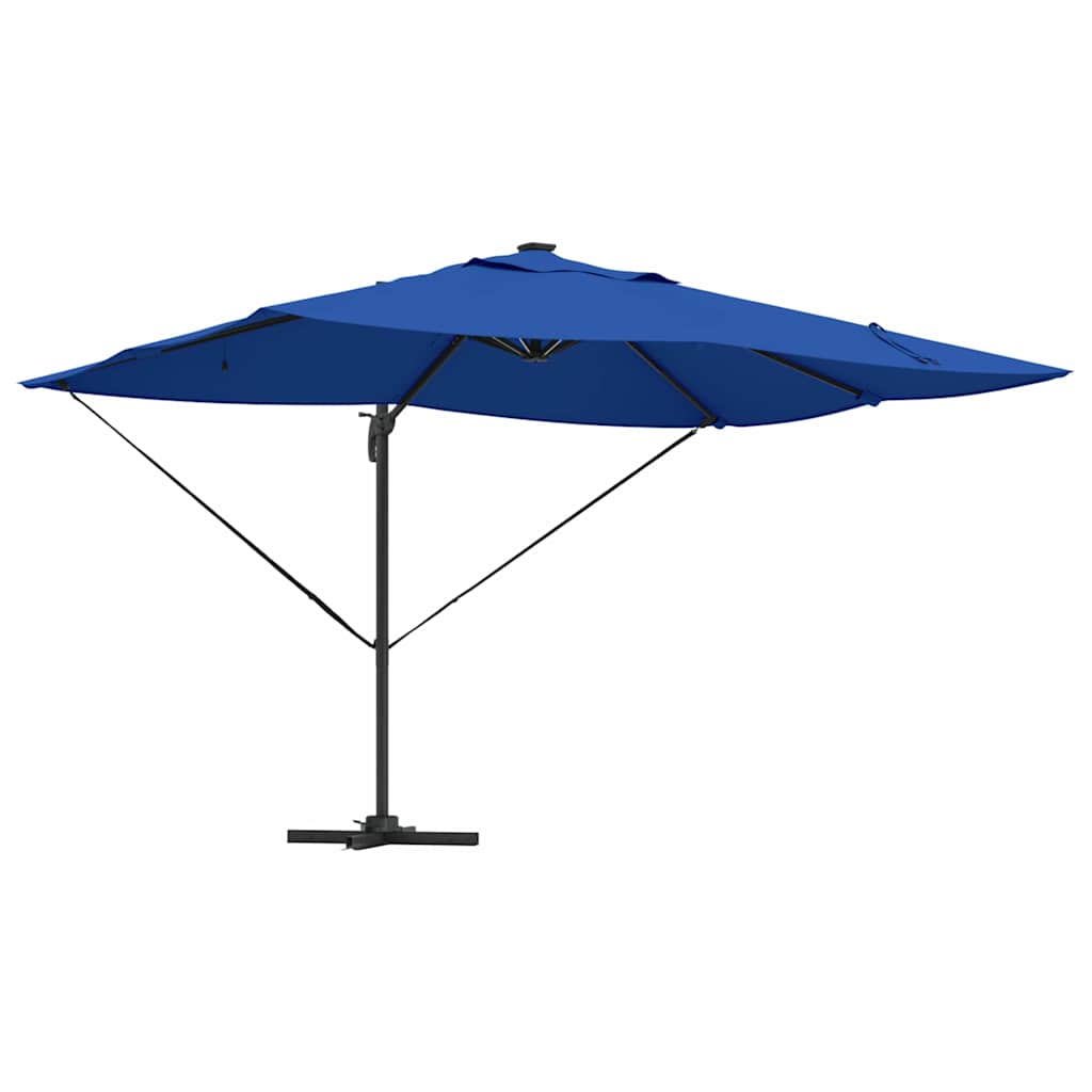 Cantilever Roma Parasol Blue and Black 352 x 251 x 265 cm