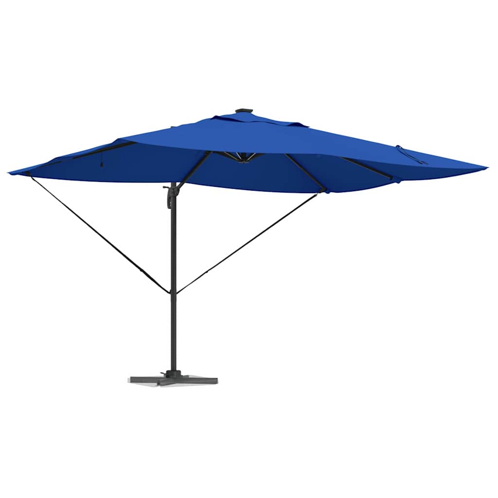 Cantilever Roma Parasol Blue and Black 352 x 251 x 265 cm