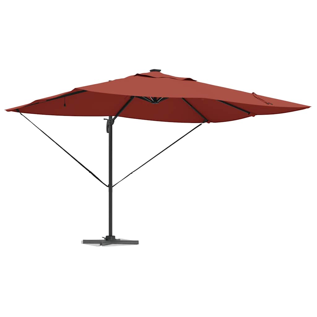 Cantilever Roma Parasol Manual Red and Black 352 x 251 x 265 cm