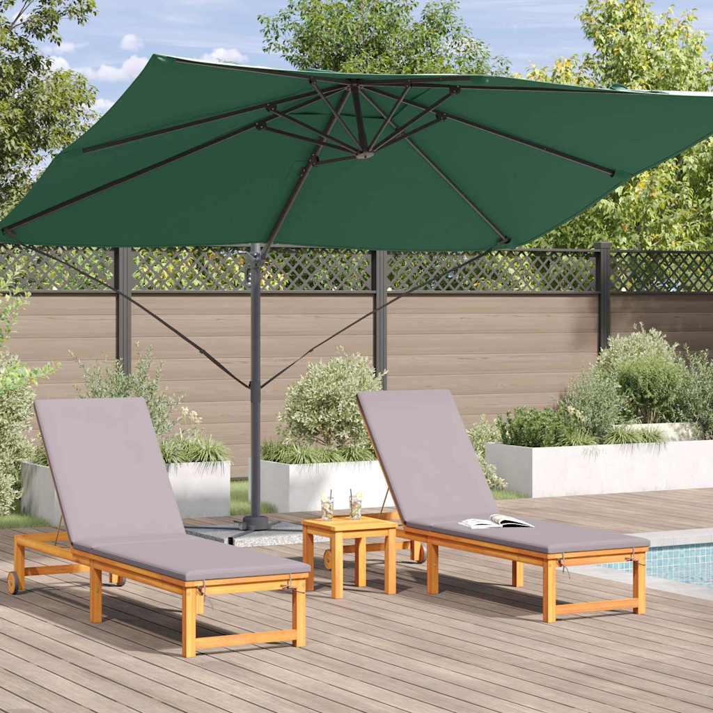 Cantilever Roma Parasol Green and Black 352 x 251 x 260 cm