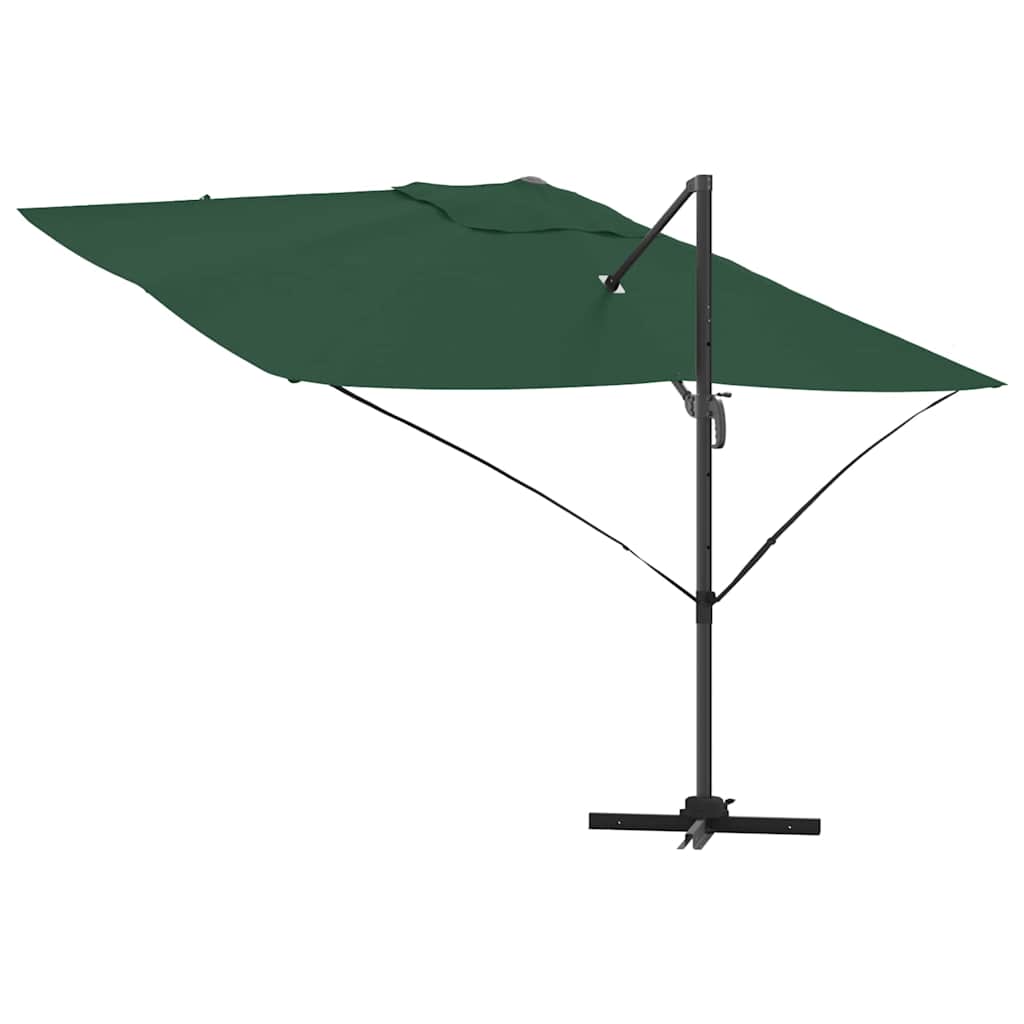 Cantilever Roma Parasol Green and Black 352 x 251 x 260 cm