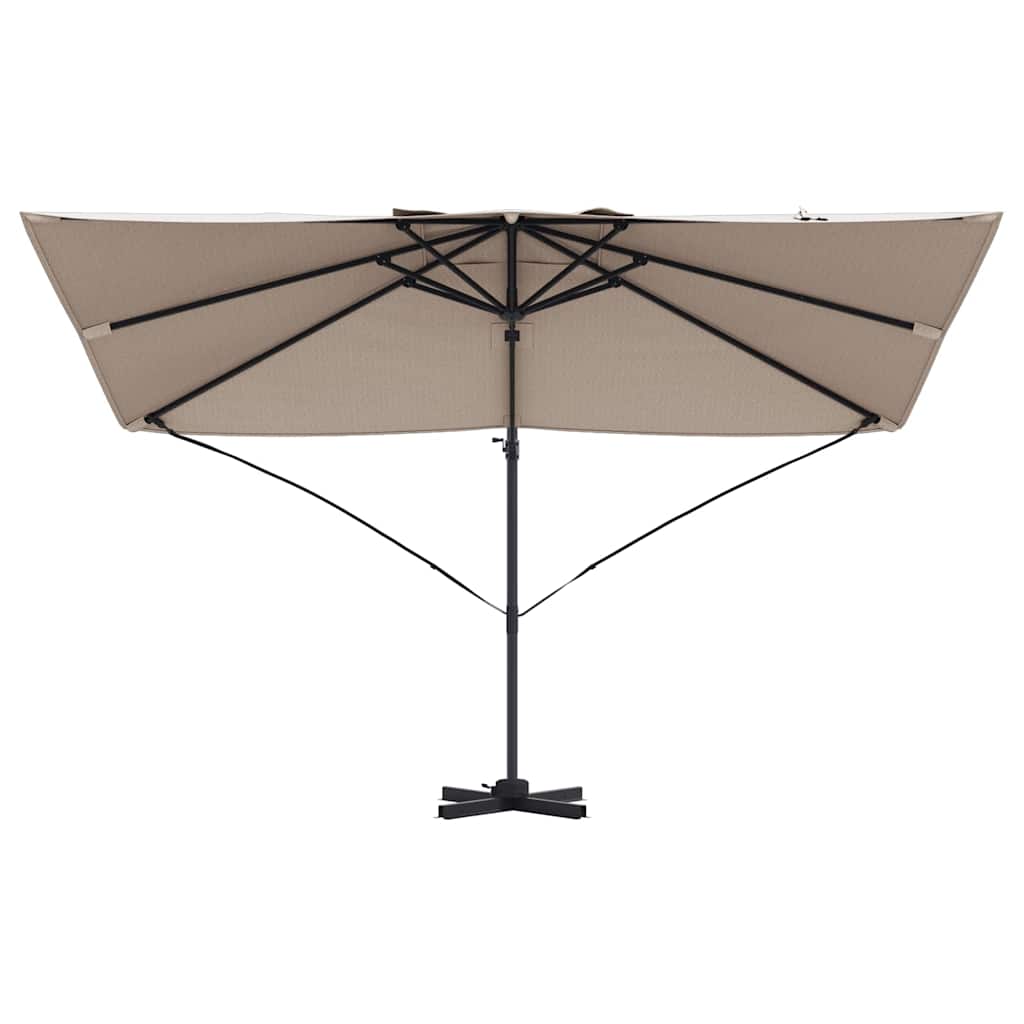 Cantilever Roma Parasol Taupe and Black 352 x 251 x 260 cm
