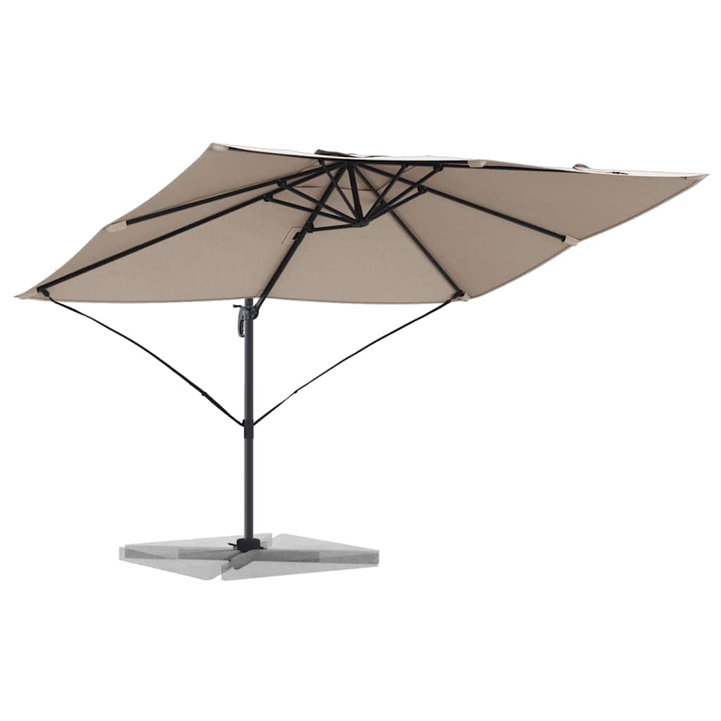 Cantilever Roma Parasol Taupe and Black 352 x 251 x 260 cm