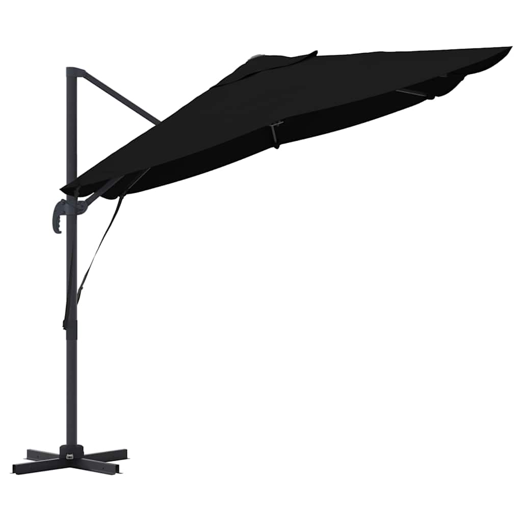 Cantilever Roma Parasol Black and Black 352 x 251 x 260 cm