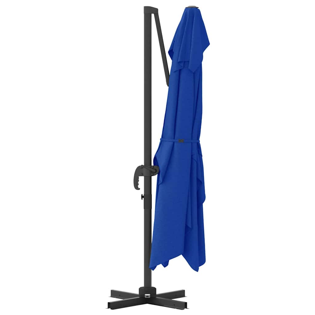 Cantilever Roma Parasol Blue and Black 352 x 251 x 260 cm
