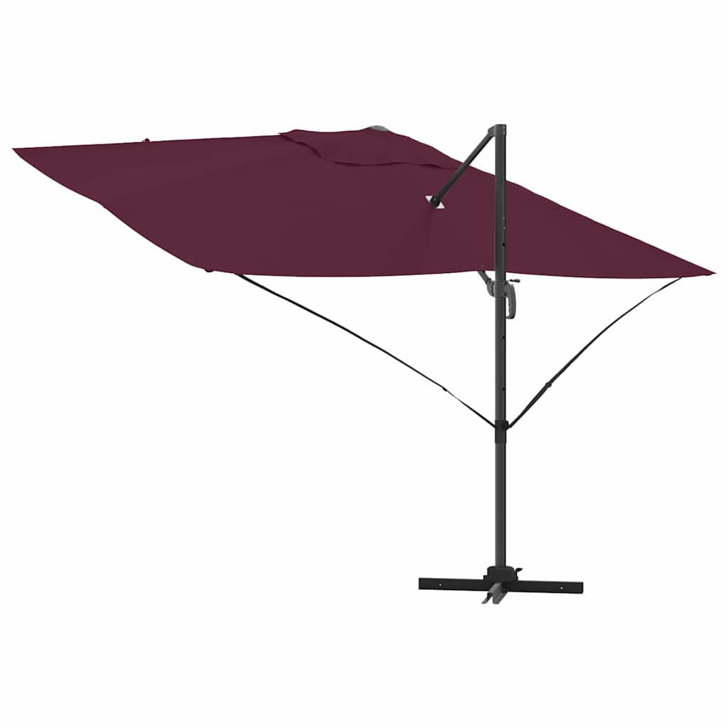 Cantilever Roma Parasol Red and Black 352 x 251 x 260 cm