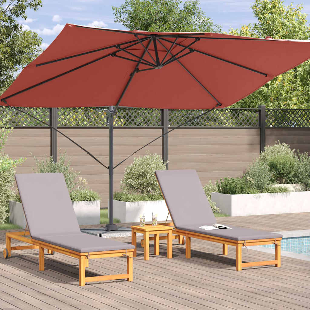 Cantilever Roma Parasol Red and Black 352 x 251 x 260 cm