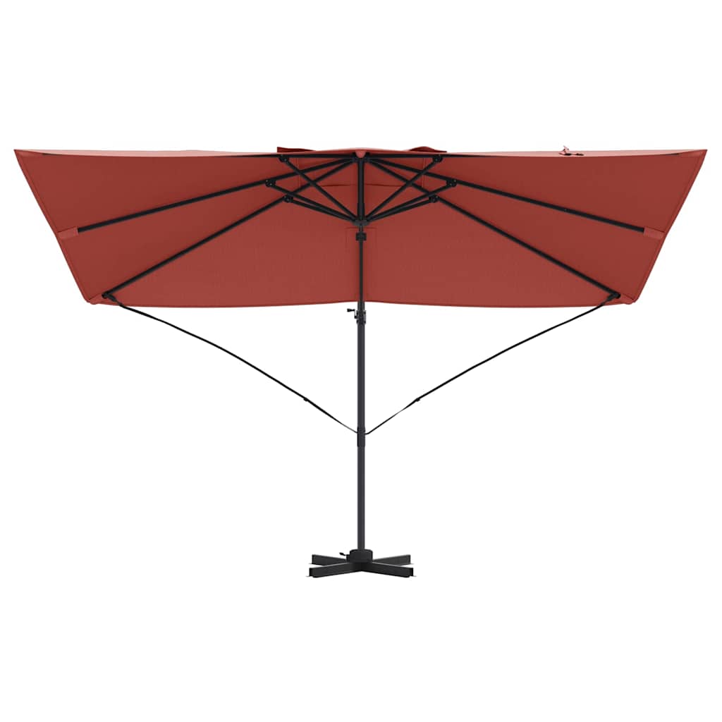 Cantilever Roma Parasol Red and Black 352 x 251 x 260 cm