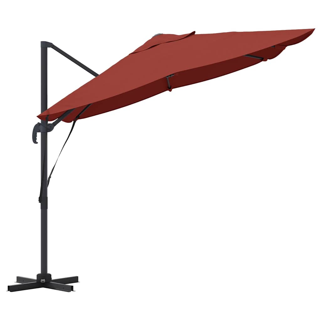 Cantilever Roma Parasol Red and Black 352 x 251 x 260 cm