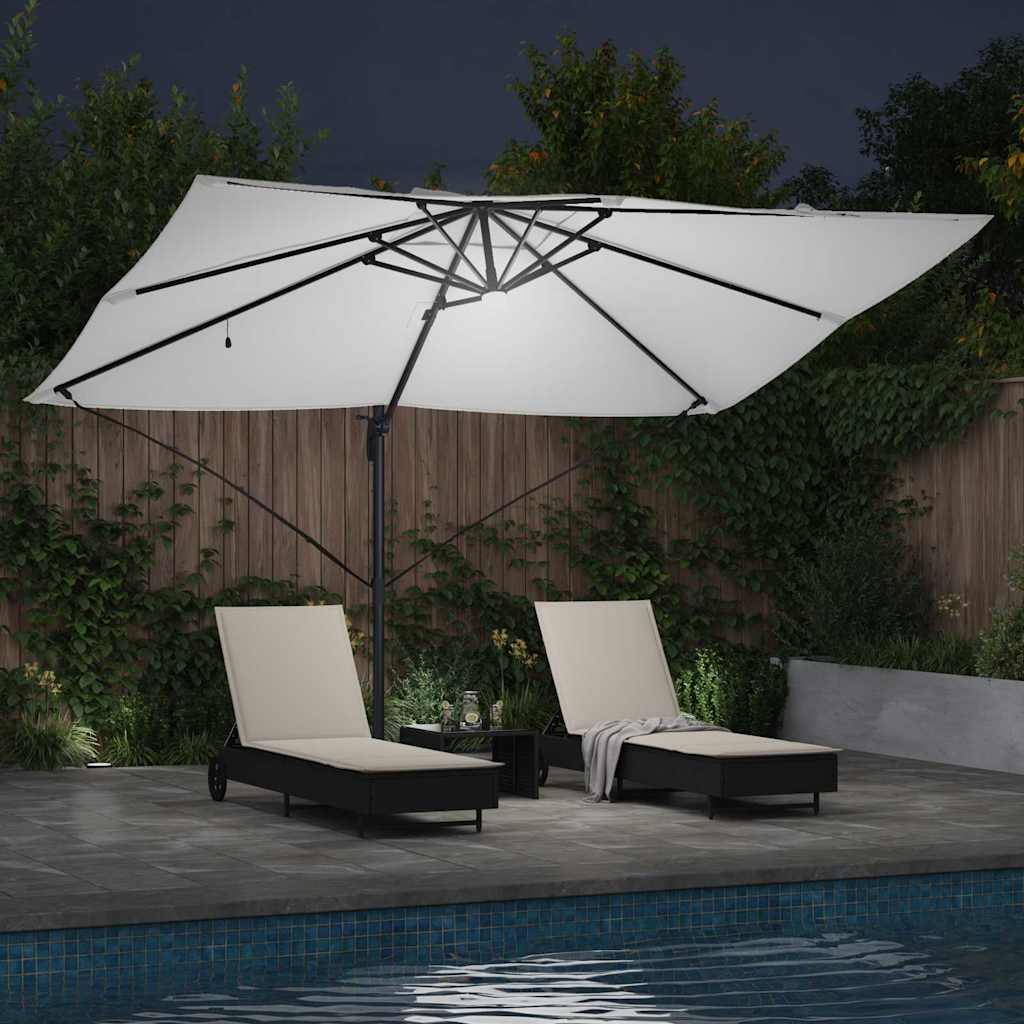 Cantilever Roma Parasol Beige and Black 352 x 251 x 265 cm