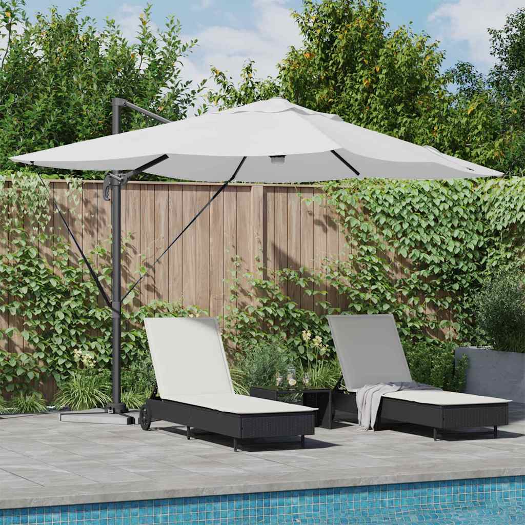 Cantilever Roma Parasol Beige and Black 352 x 251 x 265 cm