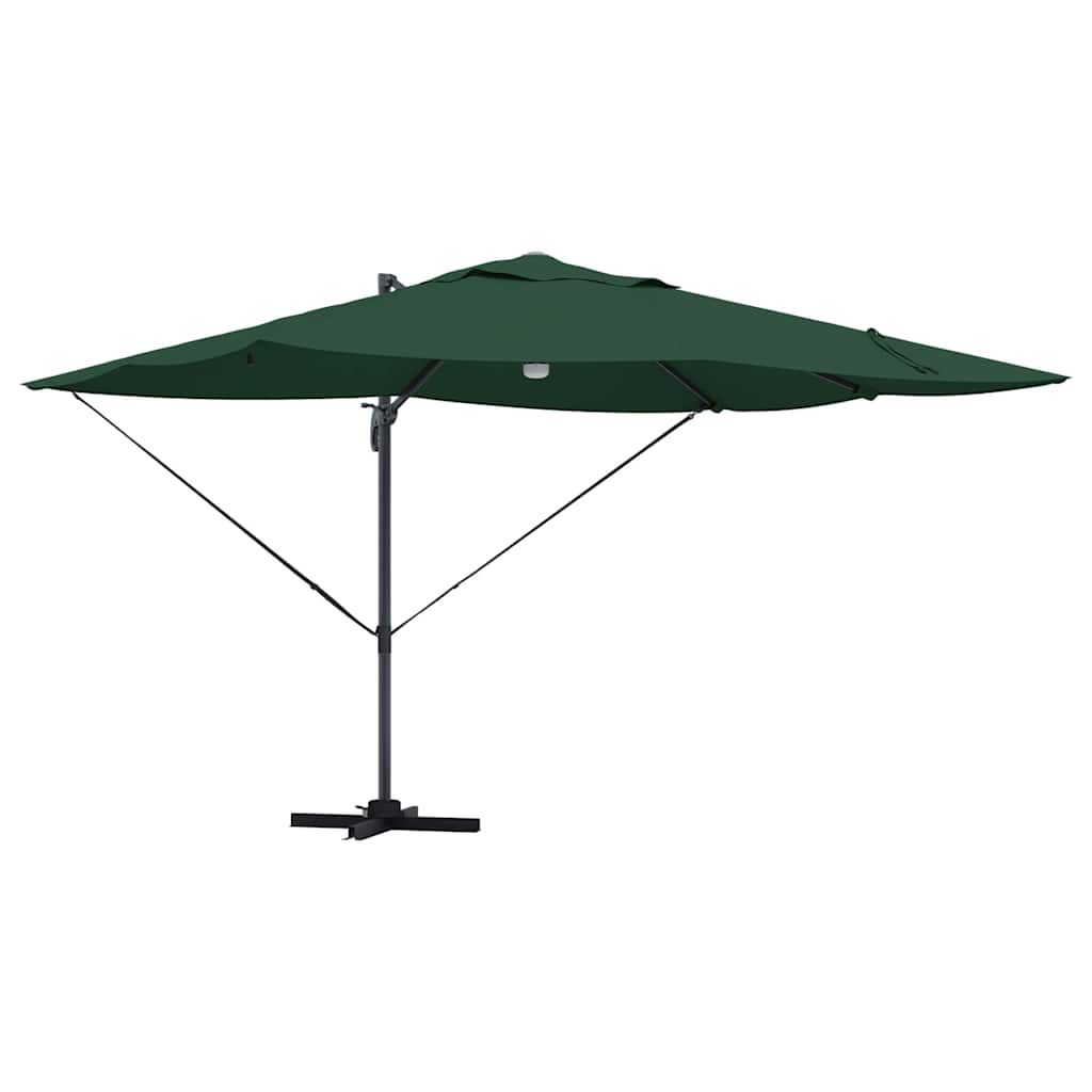 Cantilever Roma Parasol Green and Black 352 x 251 x 265 cm