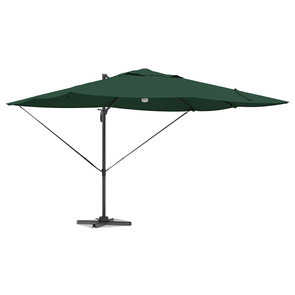 Cantilever Roma Parasol Green and Black 352 x 251 x 265 cm