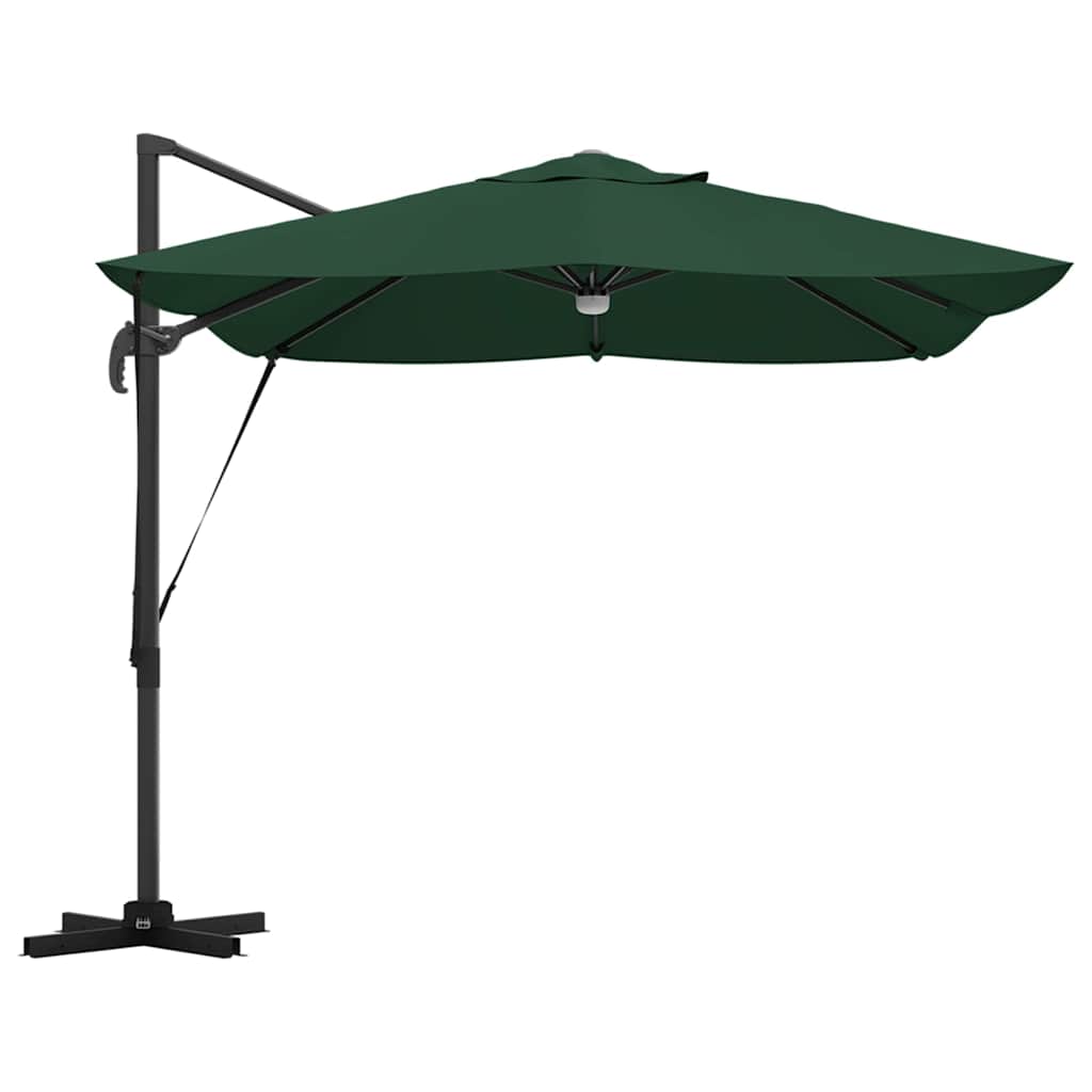 Cantilever Roma Parasol Green and Black 352 x 251 x 265 cm