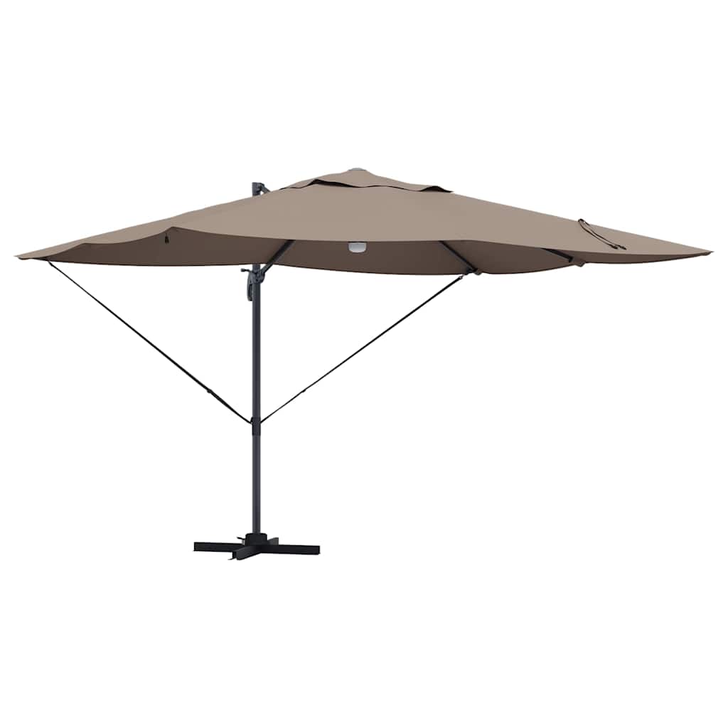 Cantilever Roma Parasol Taupe and Black 352 x 251 x 265 cm