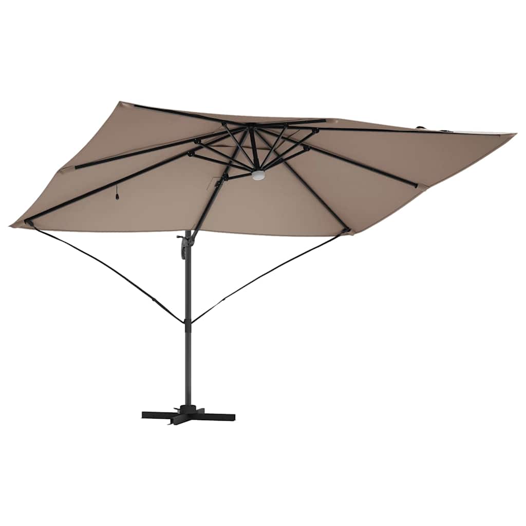 Cantilever Roma Parasol Taupe and Black 352 x 251 x 265 cm