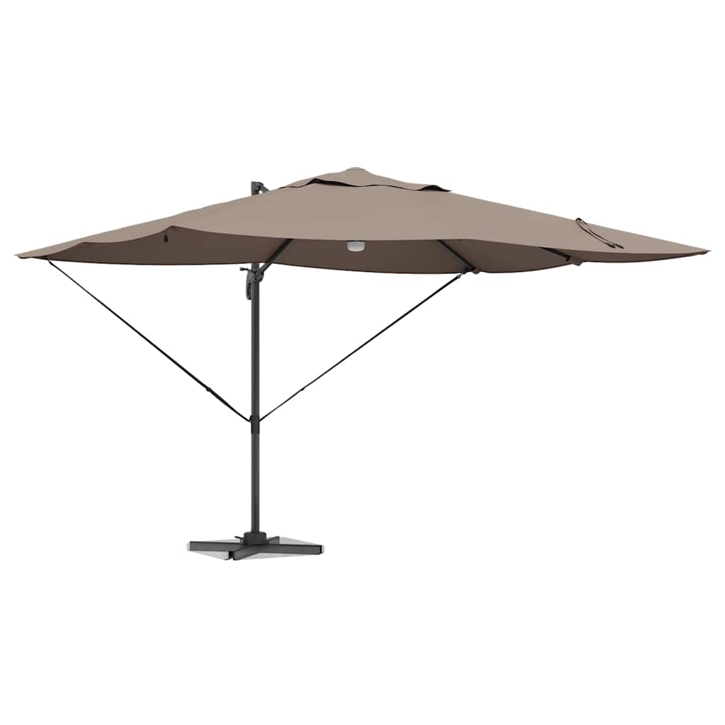 Cantilever Roma Parasol Taupe and Black 352 x 251 x 265 cm