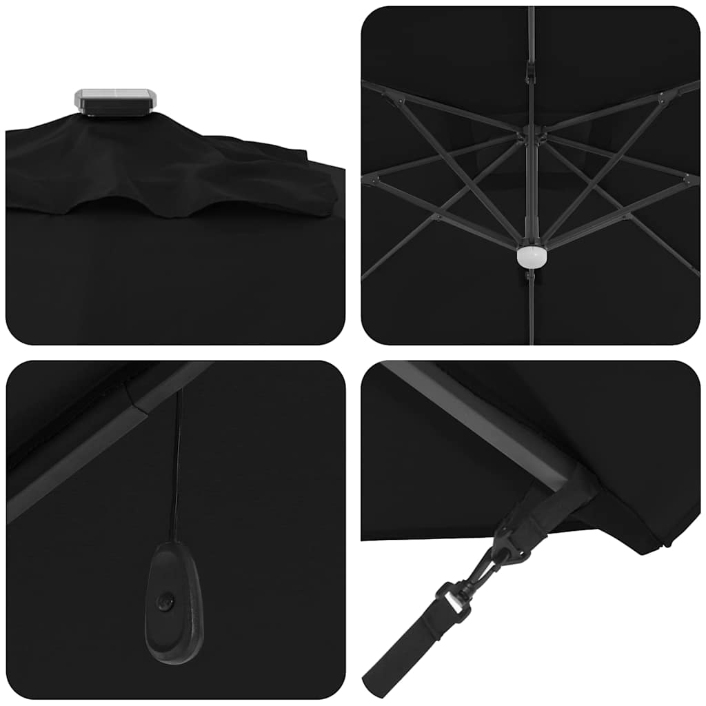Cantilever Roma Parasol Black and Black 352 x 251 x 265 cm