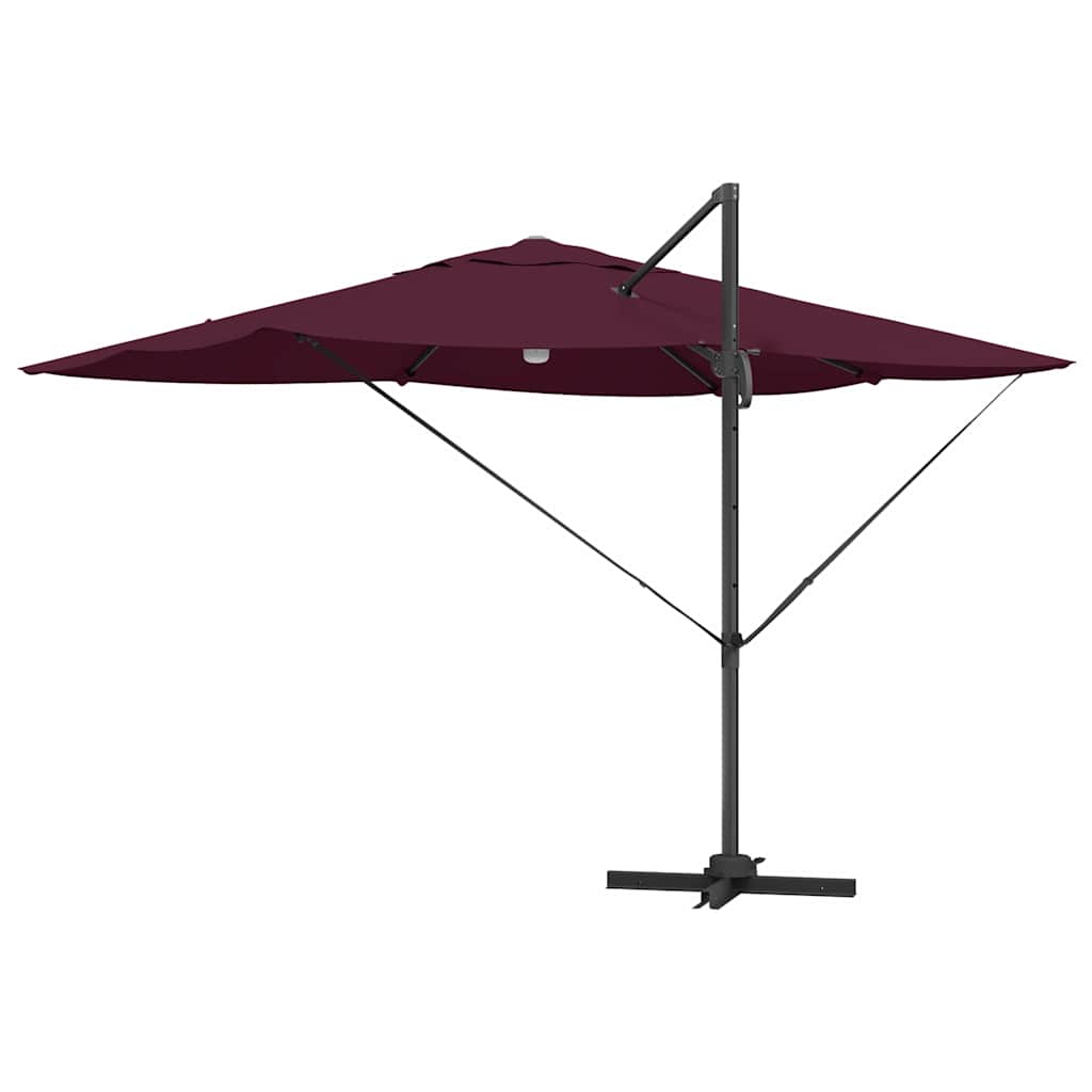 Cantilever Roma Parasol Red and Black 352 x 251 x 265 cm