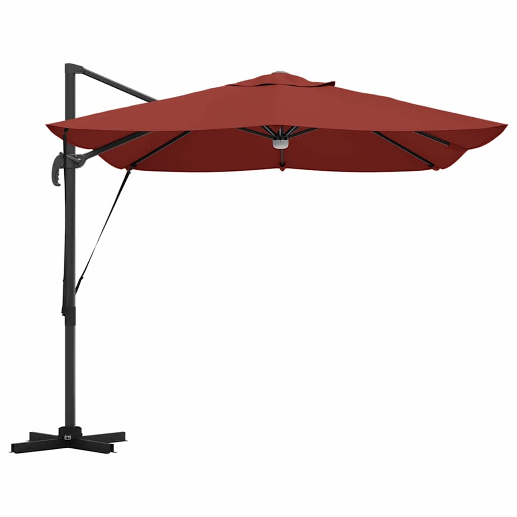 Cantilever Roma Parasol Red and Black 352 x 251 x 265 cm