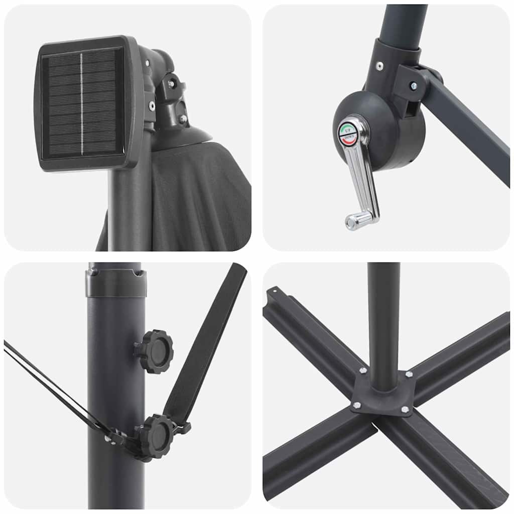 Cantilever Banana Parasol Anthracite 294 x 294 x 248 cm