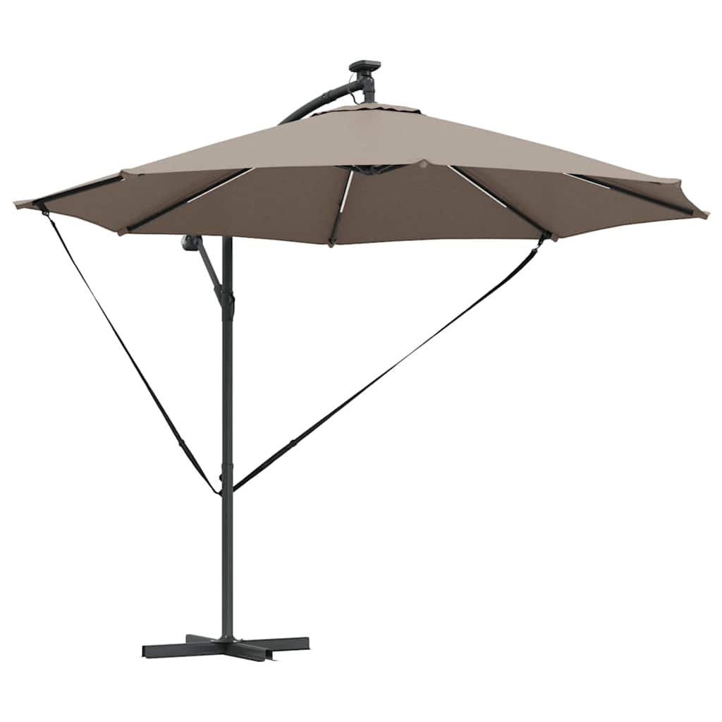 Cantilever Banana Parasol Taupe 294 x 294 x 248 cm