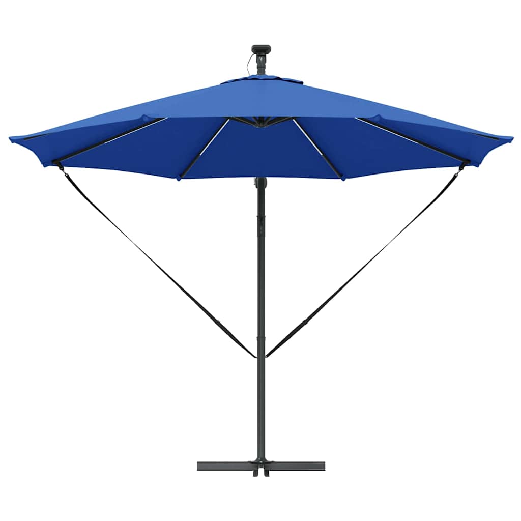 Cantilever Banana Parasol Azure blue 294 x 294 x 248 cm