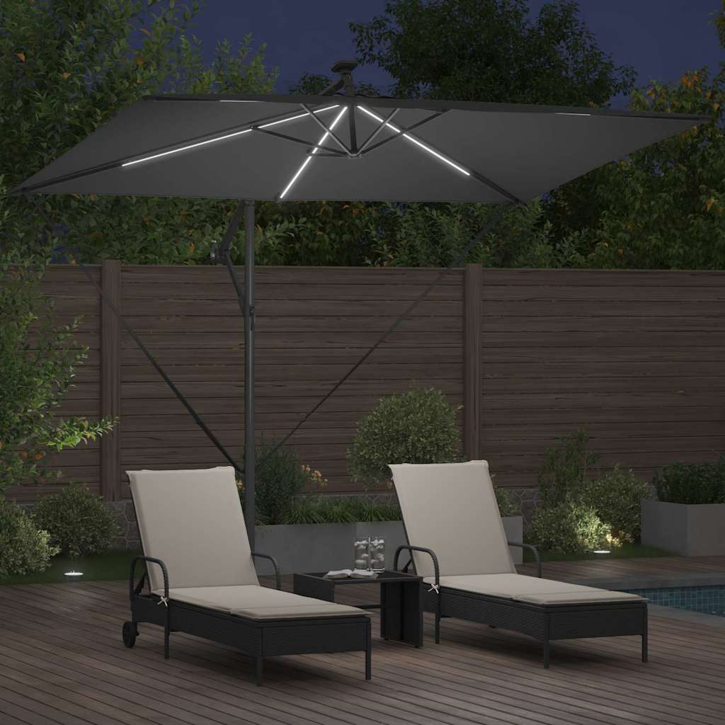 Cantilever Banana Parasol Anthracite 294 x 200 x 254 cm