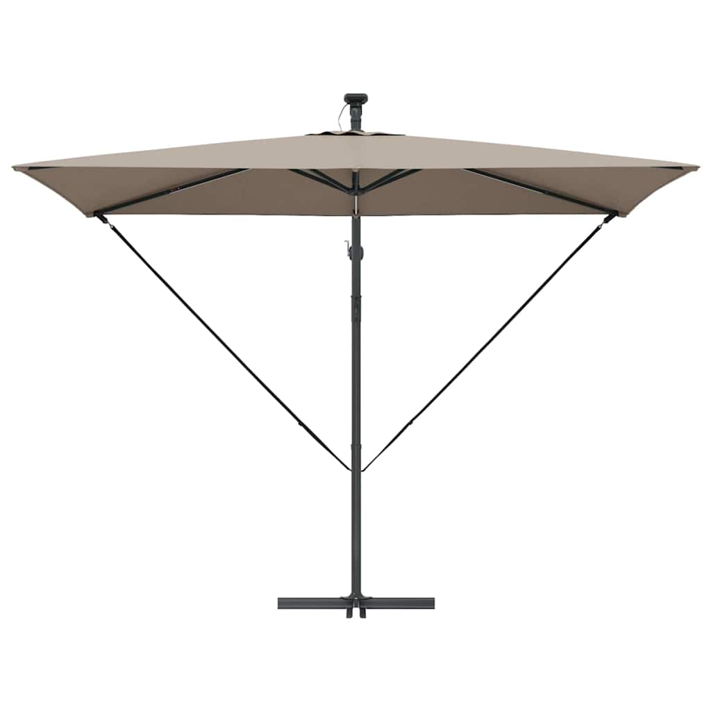 Cantilever Banana Parasol Taupe 294 x 200 x 254 cm