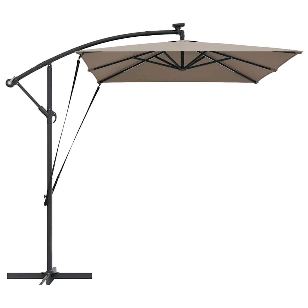 Cantilever Banana Parasol Taupe 294 x 200 x 254 cm